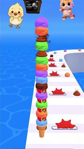 Stacky IceCream 🤣🏆🍦 Run 3D | The Funniest Gameplay #shortsfeed #games #videogame #viralshort