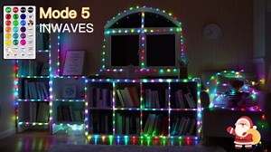 Ollny Rope Lights Outdoor Color Changing, 99FT 300 LED Waterproof Plug in Outdoor String Lights with Remote, 18 Colors Twinkle Rope Lights for Outside Indoor Party Christmas Holiday Decorations