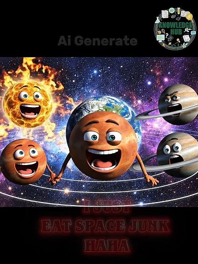 Funny Sun vs Earth Comedy 🌍☀️ Black Hole Joke Scene 😂 Space Animation Short 4K
