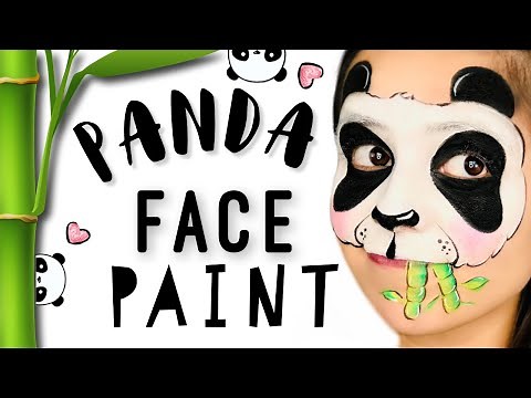 Panda Face Paint Tutorial