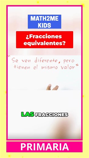Conviértete en un experto en fracciones equivalentes. | Math2mekids
