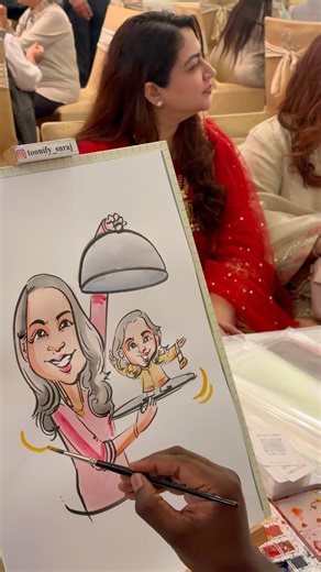Turning Strangers Into FUNNY Caricatures 😂✍️ #shorts