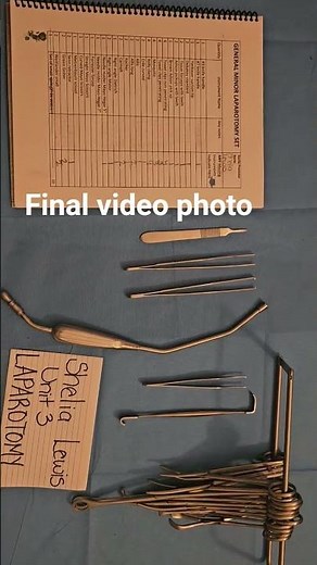 unit 3 laparotomy setup