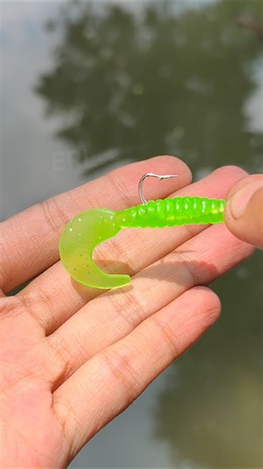Soft lure curly tail grub bait #tutorial #gtknot #fishing #handmadelure #fishingtips