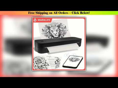 Portable A4 Thermal Printer Bluetooth-compatible PDF Document Printing Machine Tattoo Paper for