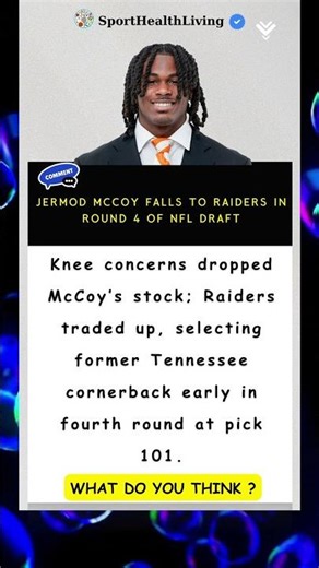 McCoy's injury causes MASSIVE draft slide 😳 #nfldraft #raiders #nfl