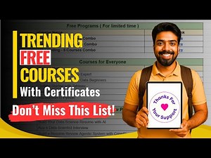 Trending Free Courses With Certificates – Don’t Miss This List! 🔥