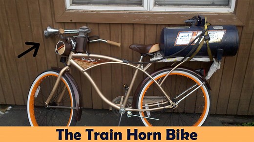 Extremely Loud Train Horn Bicycle