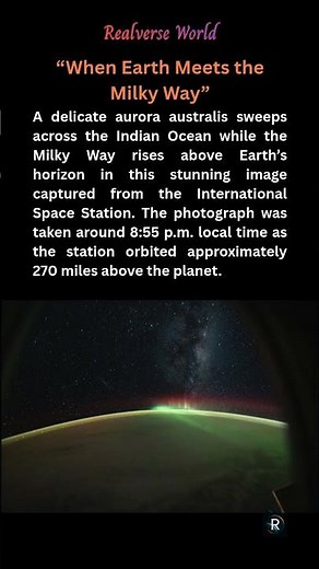 When Earth Meets the Milky Way ✨ #space #astronomy