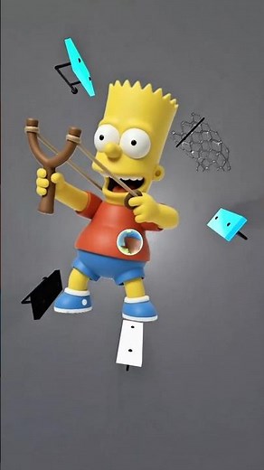 "The Simpsons Theme as a Super Satisfying 3D Music Box... Until Homer Crashes In 🍩 🔔 #thesimpsons"