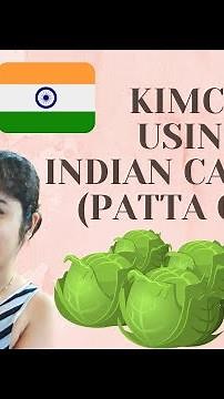How to make Kimchi using Indian Cabbage - Kimchi using Indian local ingredients - Vegan Kimchi