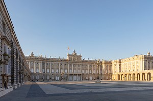 Madrid, Spain. The Royal Palace of Madrid is the official residence...
