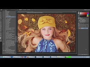 Florabella Trinity Photoshop Actions Video #6 - earthy organic brown toned edit