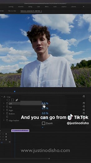 How to use the CROP Effect in Adobe Premiere Pro