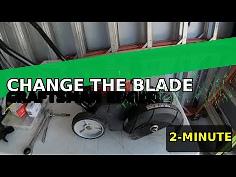 Craftsman 29cc Edger How To Change Blade 5 Minutes Fast Simple and Easy