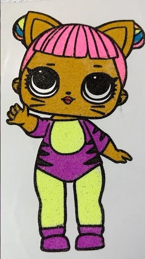 How to draw Little Baby Doll LOL from painting