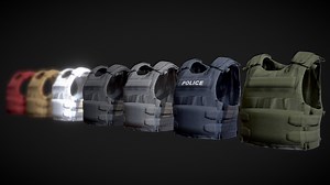 Kevlar Soft Body Armor Bundle - 3D model by Outworld Studios (@outworldstudios)