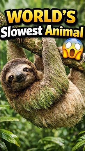 World’s Slowest Animal 😱 | Three-Toed Sloth Facts