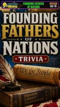 Founding Fathers of Nations Trivia #Shorts