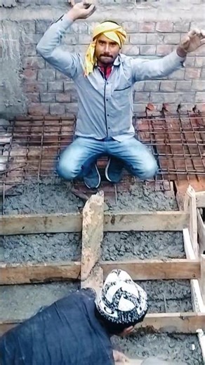 Don't miss end..😱#construction #concrete #funny#confidence