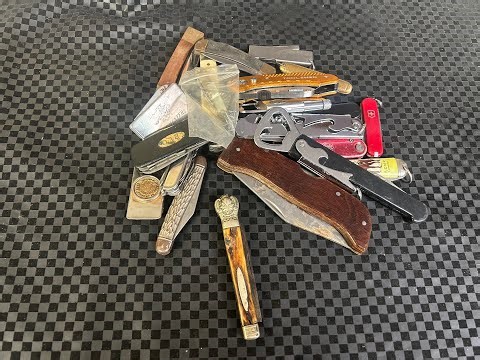 Knife lot unboxing Antique R Bunting & Son find!