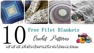 10 Free Filet Afghan Crochet Pattern Round up