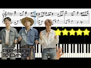 BTS (방탄소년단) - Permission to Dance 🎹《Piano Tutorial》 ★★★★★