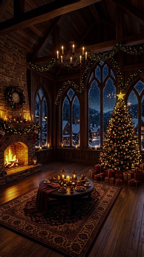 RELAXING CHRISTMAS MUSIC🎄Soft Piano Music with Crackling Fireplace
