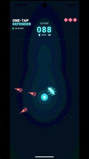 Can you pass 100 points in One-Tap Defender? 🕹️💥 #OneTapDefender #IndieGames