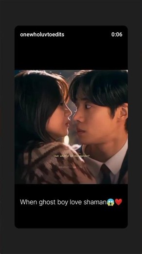 Story of a Ghost boy and Shaman girl💕😱#kdrama #dramachannel #shortsfeed #headoverheelskdrama