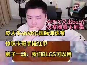 【APEX】皮大牛obVKG国际训练赛！惊叹卡哥手搓红甲！脑子一动：我们BLGS可以用！