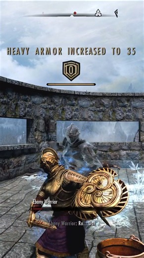 Ebony Warrior vs. The Dragonborn — Final Duel 🛡⚔️ #shorts #gaming #music #eldenring #skyrim #rpg