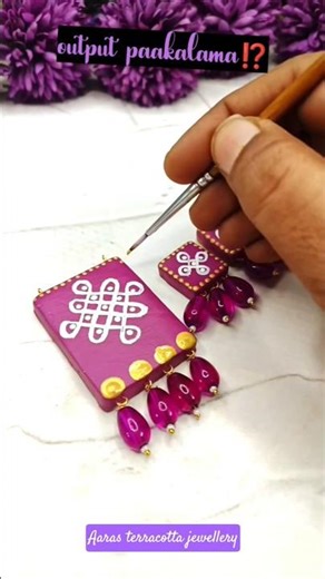 💜💥Traditional kolam design terracottaset😳🧿.#shorts#ytshorts#shortsfeed#yt#art#diy#trending#viral
