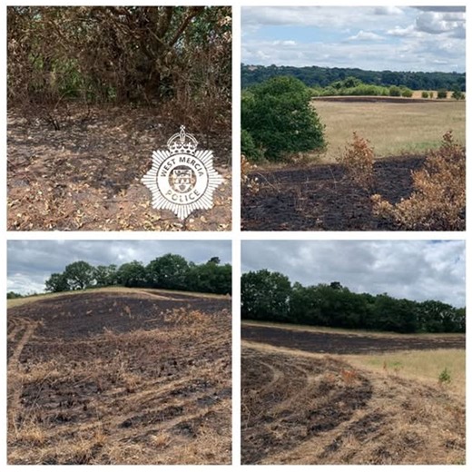 Police investigate 'deliberate' fires started in Wyre Forest fields during heatwave