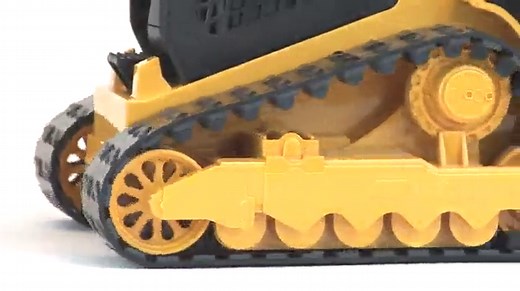 Bruder Toys - Construction Realistic CAT Compact Track Loader with Adjustable and Lockable Loading Arm and Moveable Rubber Chains - Ages 3+