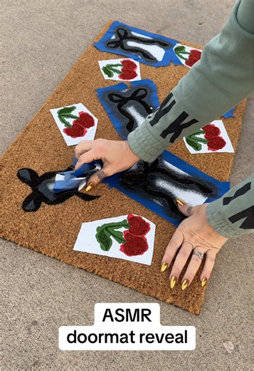 Valentine’s Day Doormat Reveal with ASMR Sounds