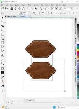 Laser-ready leather tag design trick #CorelDRAW #LeatherCraft