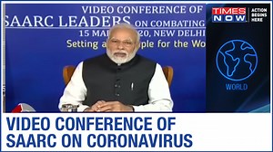 Watch: Video conference of SAARC leaders on Coronavirus, PM Modi leads the way