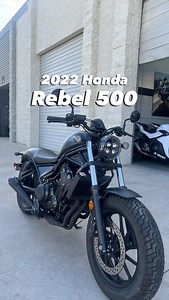 2022 Honda Rebel 500 The 2022 Honda Rebel 500 (also marketed as the CMX500 Rebel) is a mid-size cruiser motorcycle balancing classic cruiser style with modern engineering. It’s known for its accessible power, easy handling, and customization potential, making it appealing for new riders and experienced riders alike. #honda #rebel #rebel500 #usedmotorcycles | Arcadia Motorcycle Company
