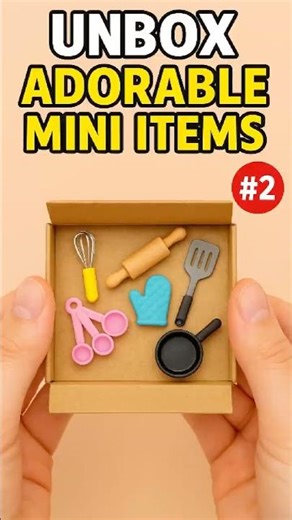 Unboxing Adorable Mini Items #2 🥰✨ #shorts #minicooking