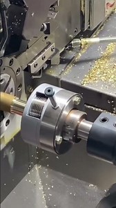 Multi station turning of a brass fitting