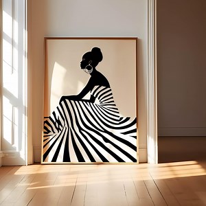 African American Wall Art, Black Women Art, Black Art Prints, African American Digital Art Print, Black People Wall Art, Minimalist Wall Art - Etsy