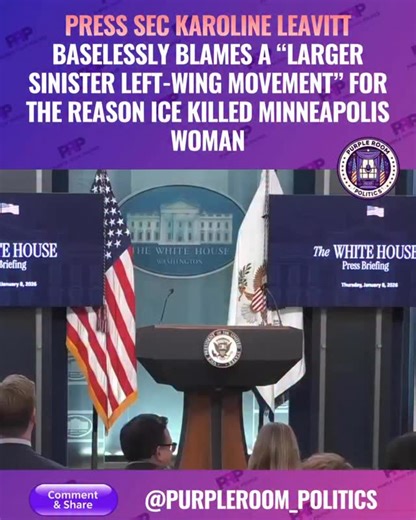 On January 8, 2026, White House Press Secretary Karoline Leavitt attributed the fatal shooting of 37-year-old Renee Nicole Good by an ICE agent in Minneapolis to a “larger, sinister, left-wing movement”. The administration’s response to the January 7 incident included the following claims and actions: Blaming Political Movements: Leavitt asserted that federal law enforcement officers are under “organized attack” from a movement spread across the country. She cited internal statistics alleging ma