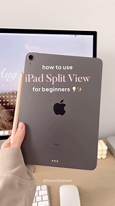 Haus of Planner | Digital Planning | 💡Use multitasking on your iPad 📱💕 You can work with more than one app at the same time. Here’s how to use multitasking. 1. slide over: one... | Instagram
