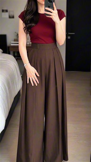 Celana highwaist wanita casual #ootdfashion #celanawanita #koreanstyle