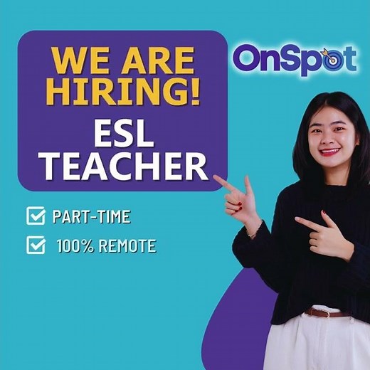 We are Hiring - ESL Teachers
