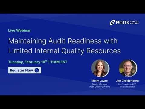 Maintaining Audit Readiness with Limited Internal Quality Resources