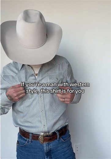 Brother this is a need🔥 The Folsom design has been a staple of H Bar C since 1938. The silky soft Tencel is the perfect fabric for any occasion. #westernfashion #westernstyle #countryboy #mensshirt #mensfashion