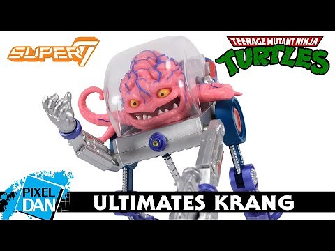 TMNT Ultimates KRANG Super7 Action Figure Review | Teenage Mutant Ninja Turtles