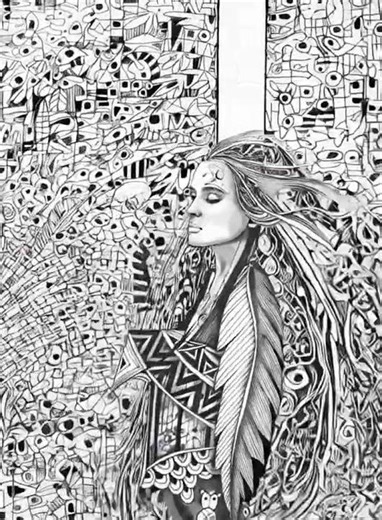 Transformación de una Taína- Arte de David Sosa